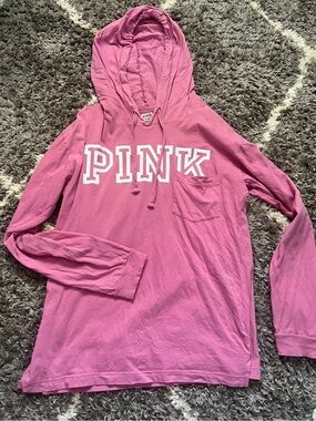PINK Victoria's Secret Bubblegum Pink Hooded Pullover